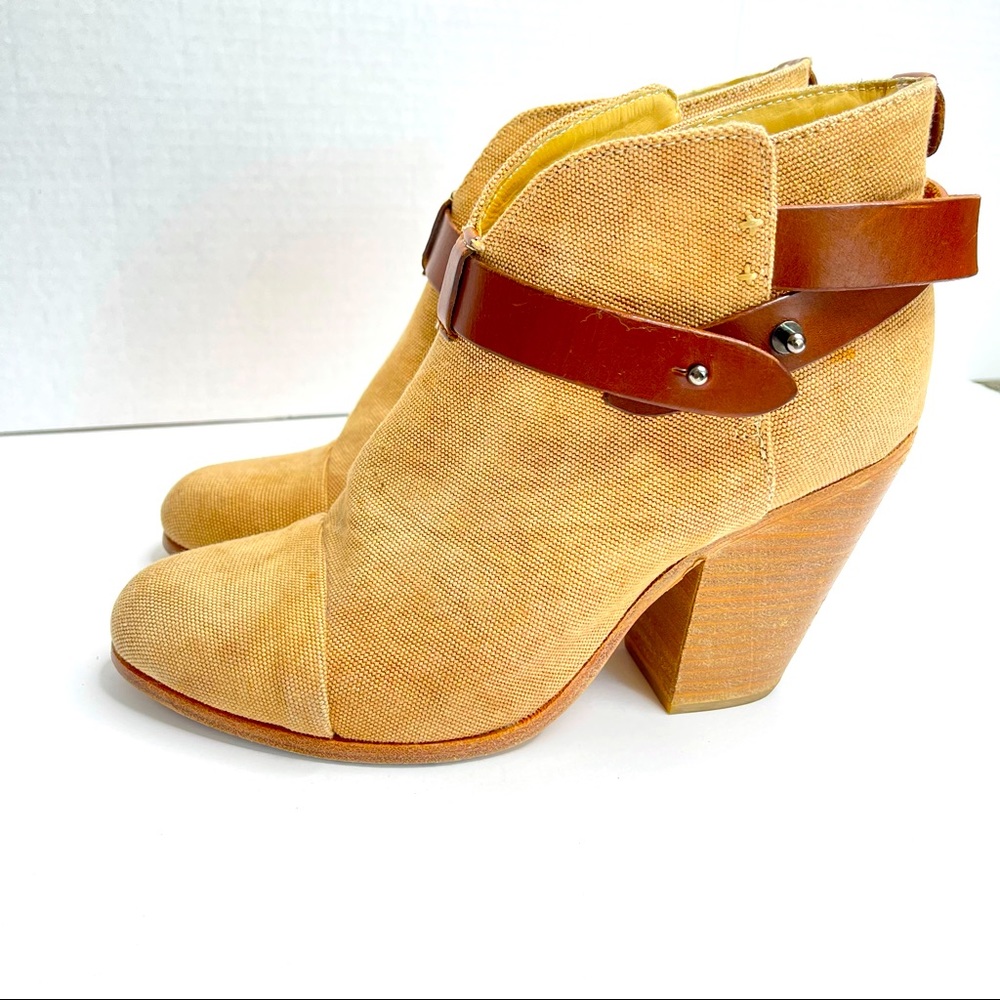 RAG & BONE Harrow Canvas Ankle Boots - Picture 1 of 13